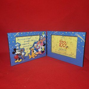 Mickey Mouse Walts 100th Birthday Double Wood Frame